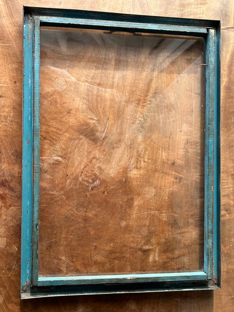 アンティーク　Rガラスケース　ディスプレイ　駄菓子屋　レトロ　ブリキケース　大正