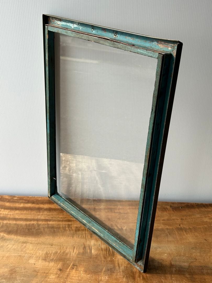 アンティーク　Rガラスケース　ディスプレイ　駄菓子屋　レトロ　ブリキケース　大正