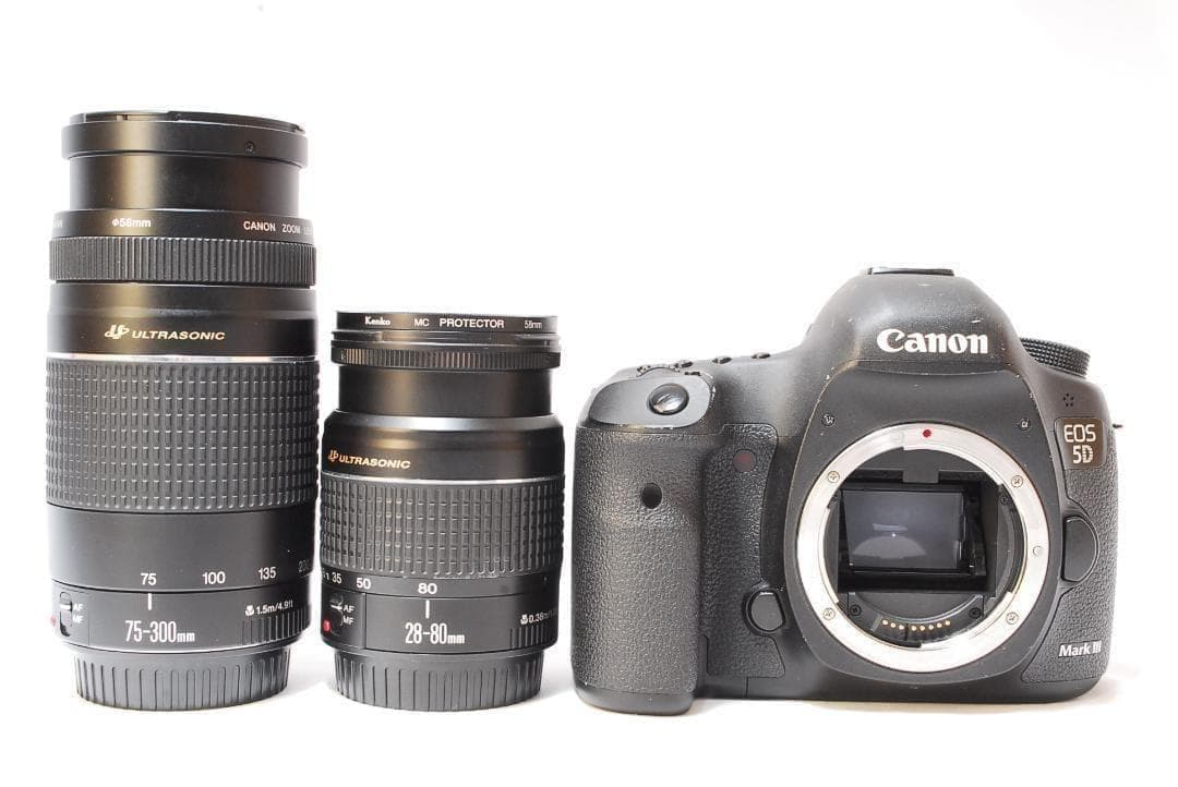 バッテリーグリップつき✨Canon EOS 5D MarkⅢ✨超望遠ダブルレンズ