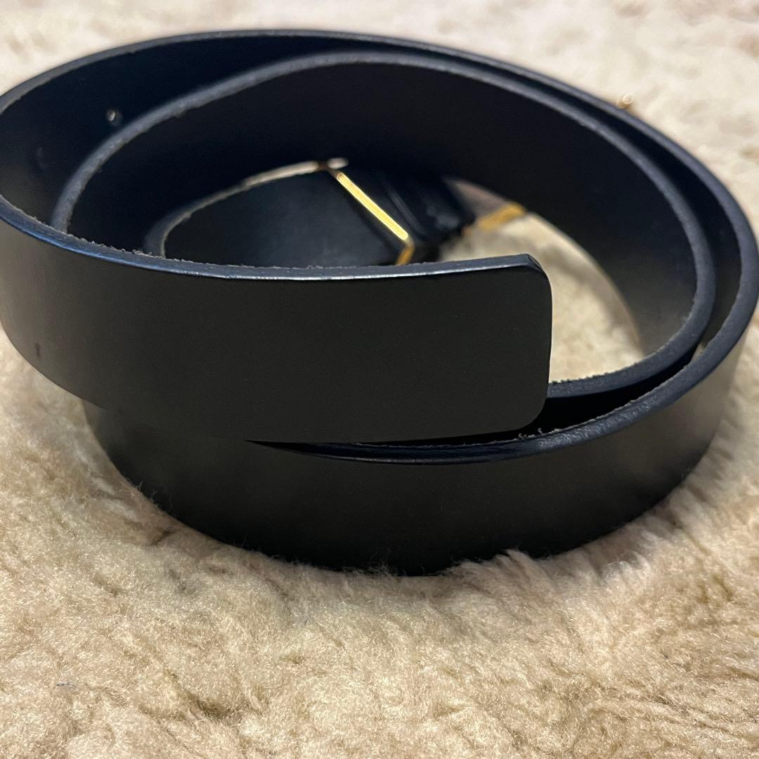 GUCCI ダブルホース レザー ベルト メンズ W33-W36インチ