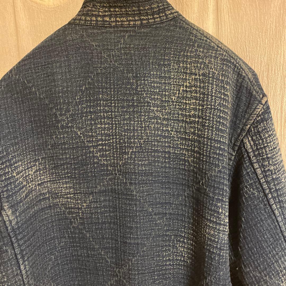 再値下げ/ポータークラシック　刺し子　チャイニーズジャケットL 刺子チャイナ