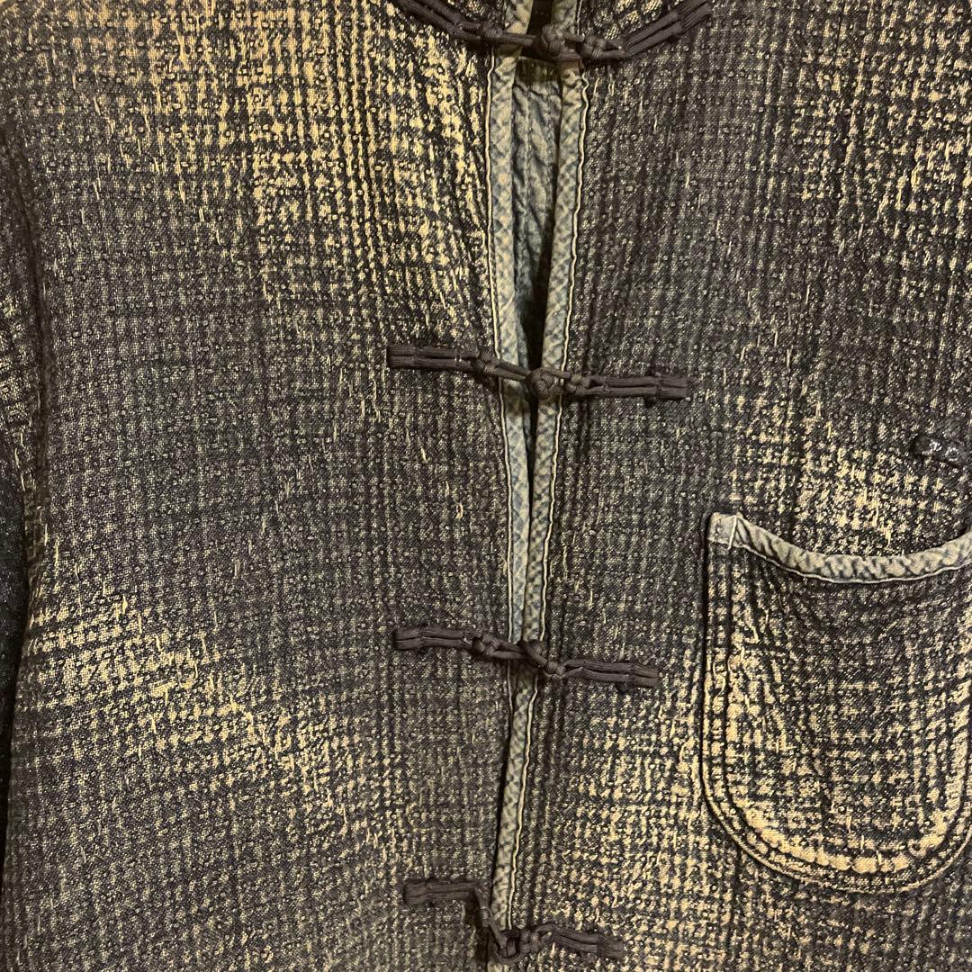 再値下げ/ポータークラシック　刺し子　チャイニーズジャケットL 刺子チャイナ