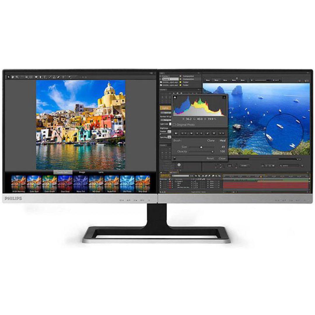 【希少】Philips デュアルモニター 19DP6QJNS/11 19インチ