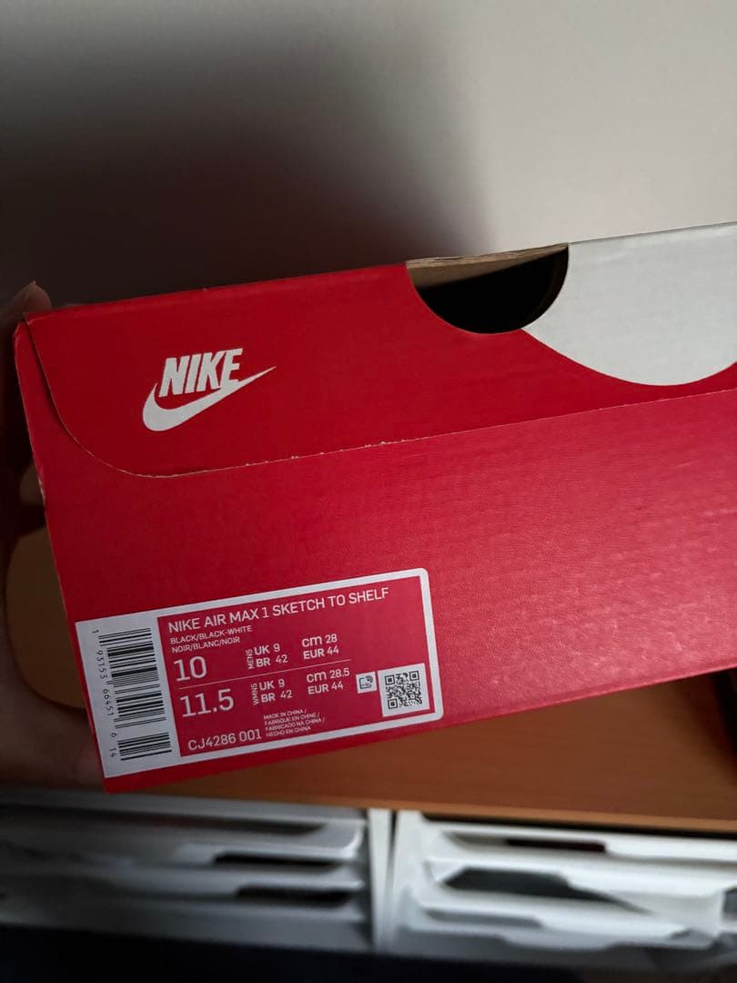 靴 NIKE AIR MAX 1 SKETCH TO SHELF