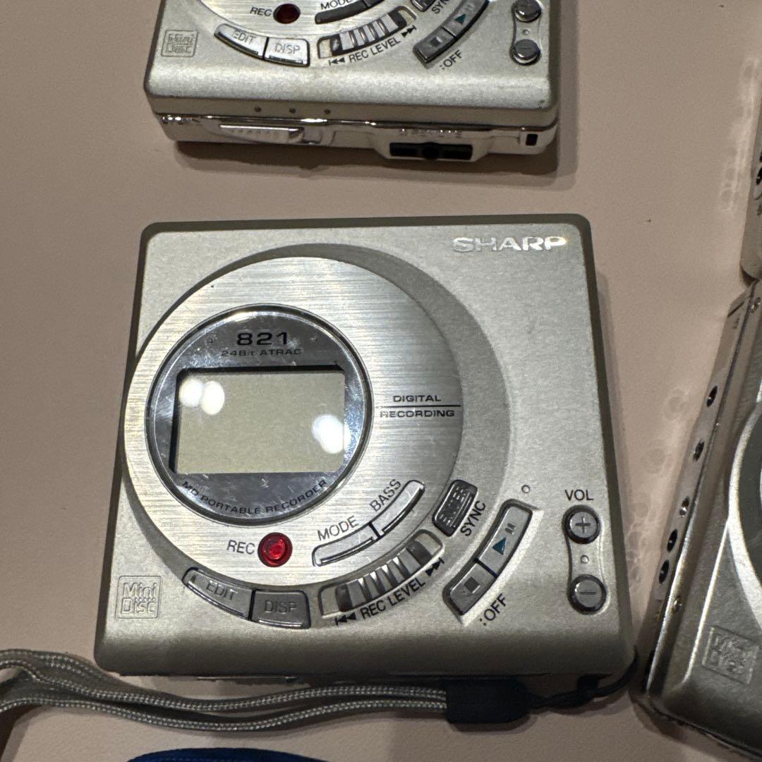 SHARP ポータブルレコーダ MD-MT821-S MT821-A まとめ6台