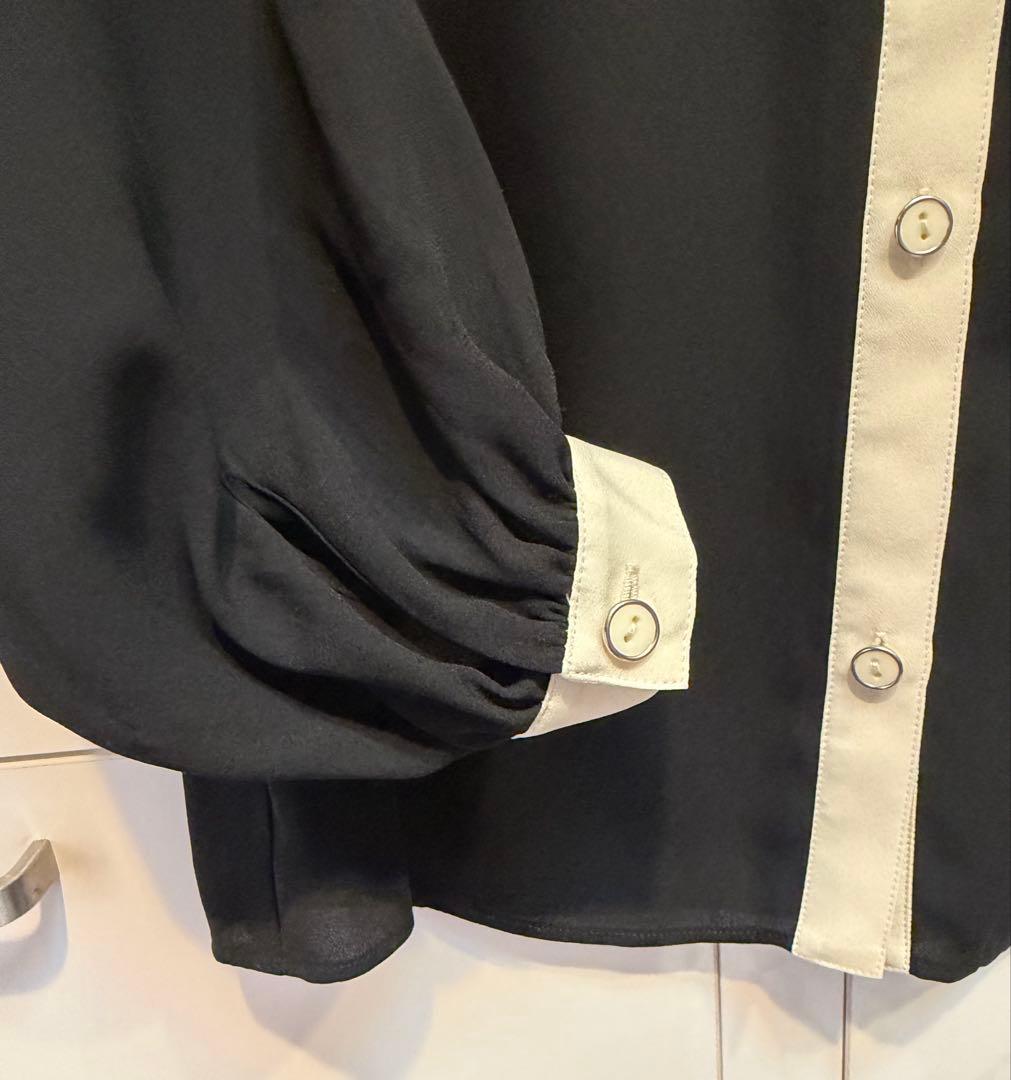 新品•未使用 グレースコンチネンタル バイカラーレースブラウス