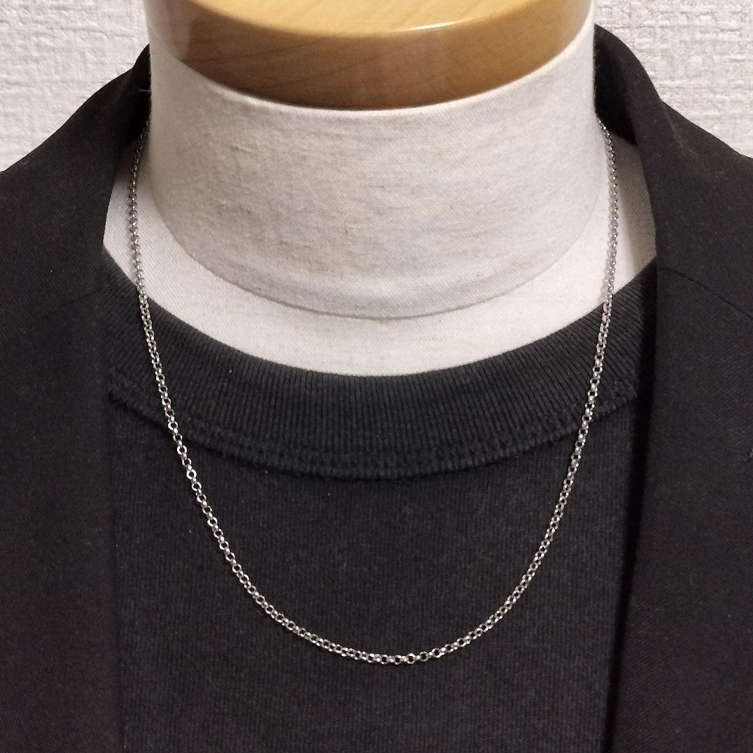 グッチ ブラック チェーン ネックレス 50cm シルバー925