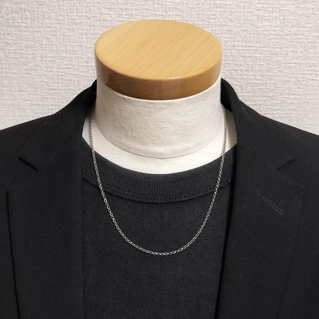 グッチ ブラック チェーン ネックレス 50cm シルバー925