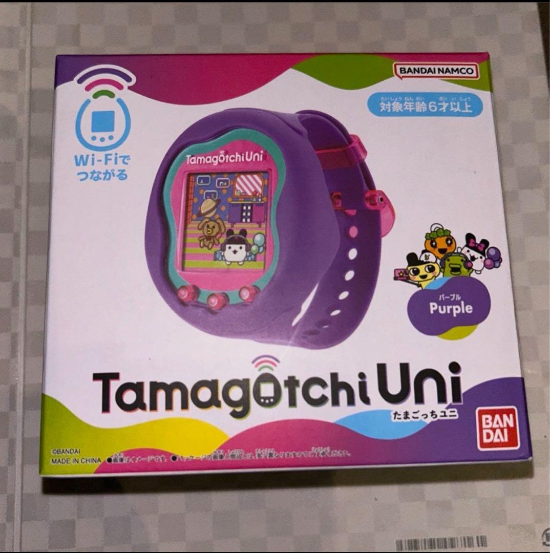 たまごっちUni パープル かぎ針編みケース付き