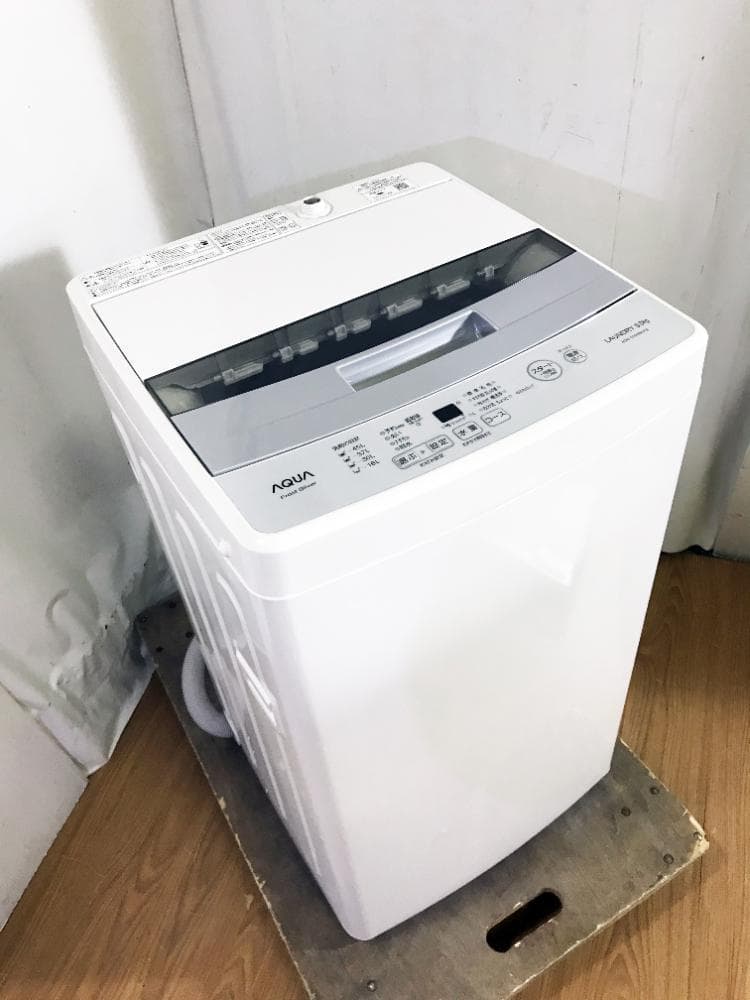 送料無料♦AQUA 5kg 洗濯機【AQW-S50HBK】