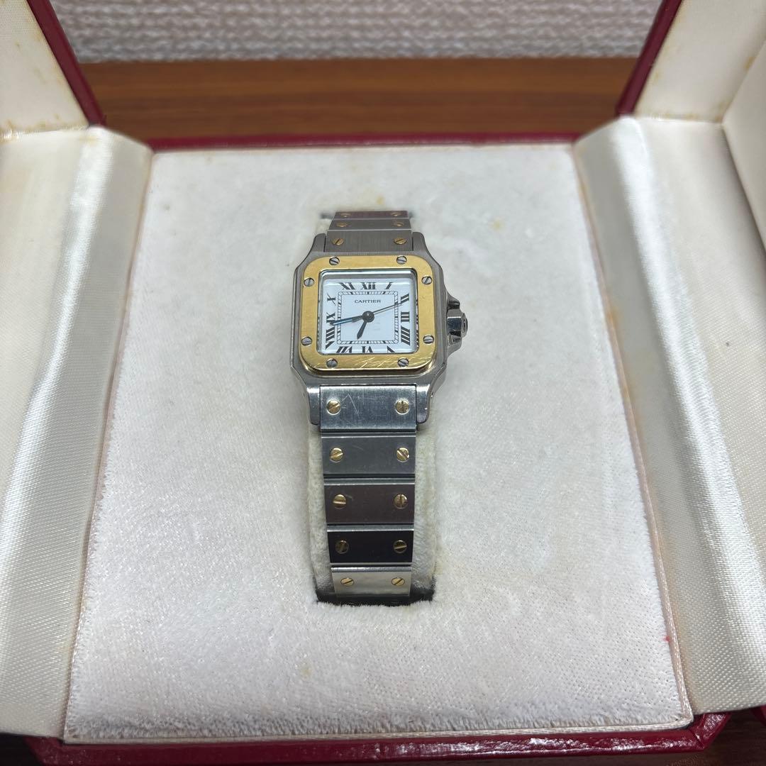 カルティエ サントスガルベSM AC14.30GR 自動巻 時計 レディース