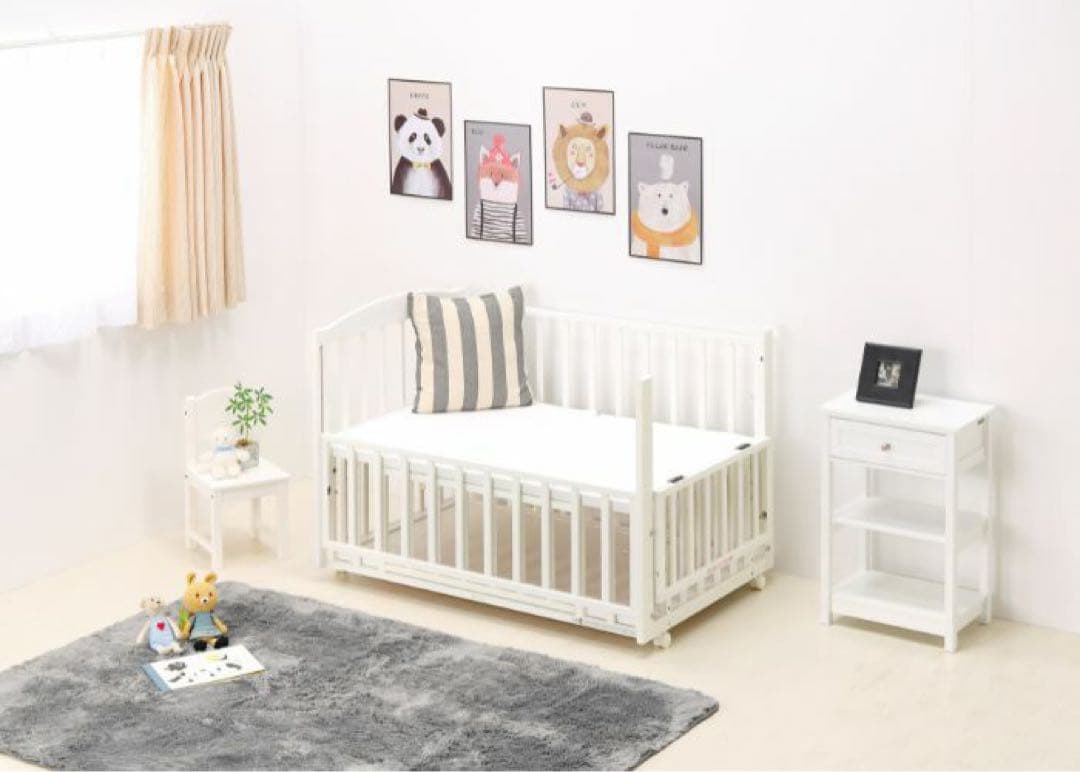 ヤマサキ　スリーオープンベッド b-sideDX ベビーベッド