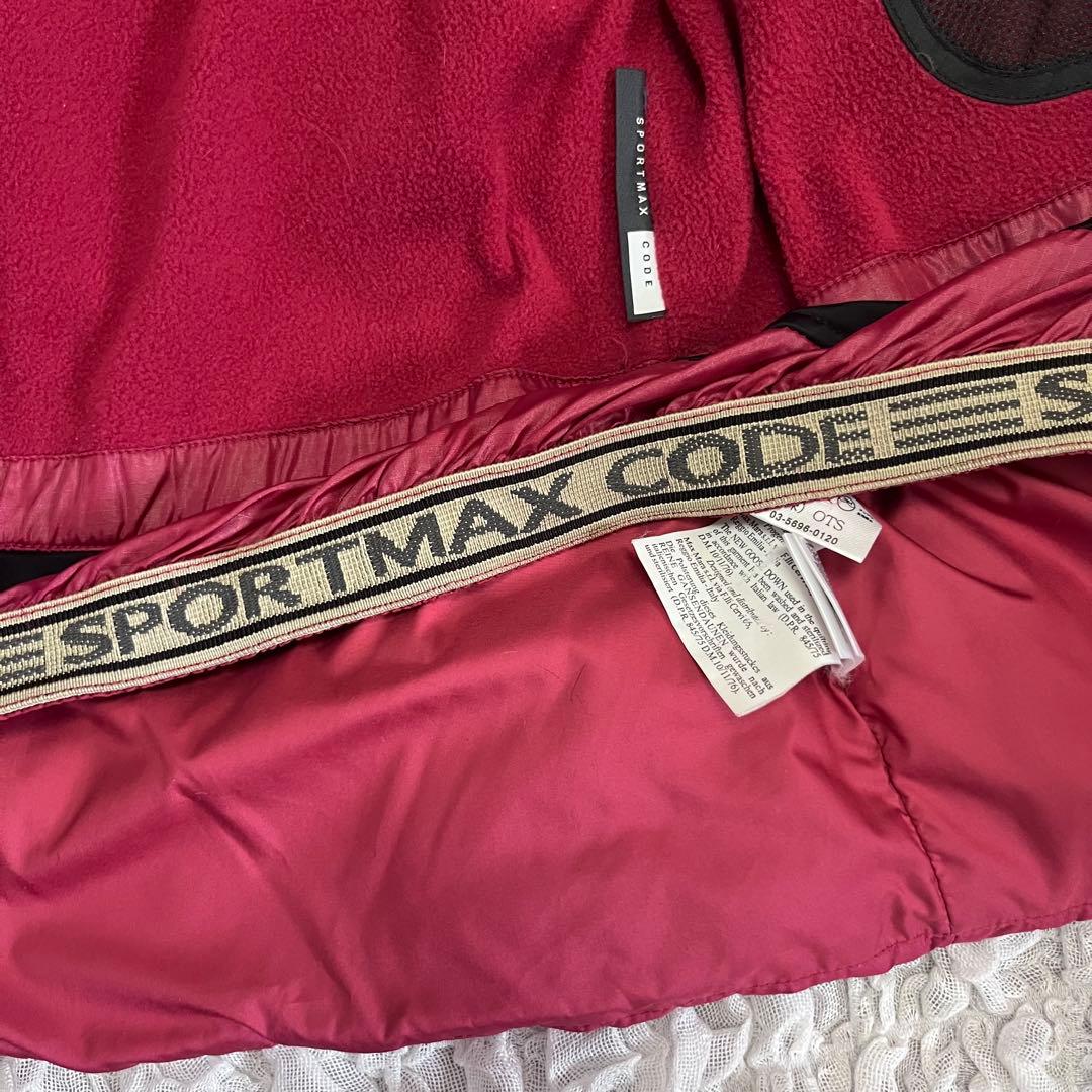 Lサイズ【SPORTMAX スポーツマックス コード】3way ダウンベスト 赤
