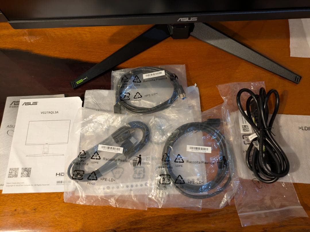 ASUS VG27AQL3A-B 180Hz Fas IPS WQHD モニター