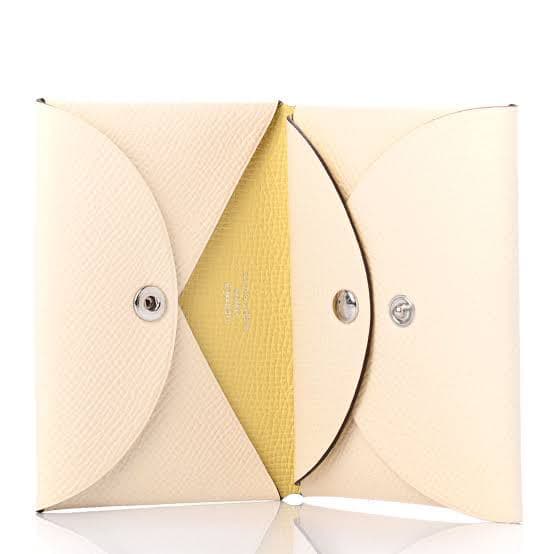 HERMES カルヴィ　デュオ　ヴェルソ　カードケース　名刺入れ　小銭入れ　財布