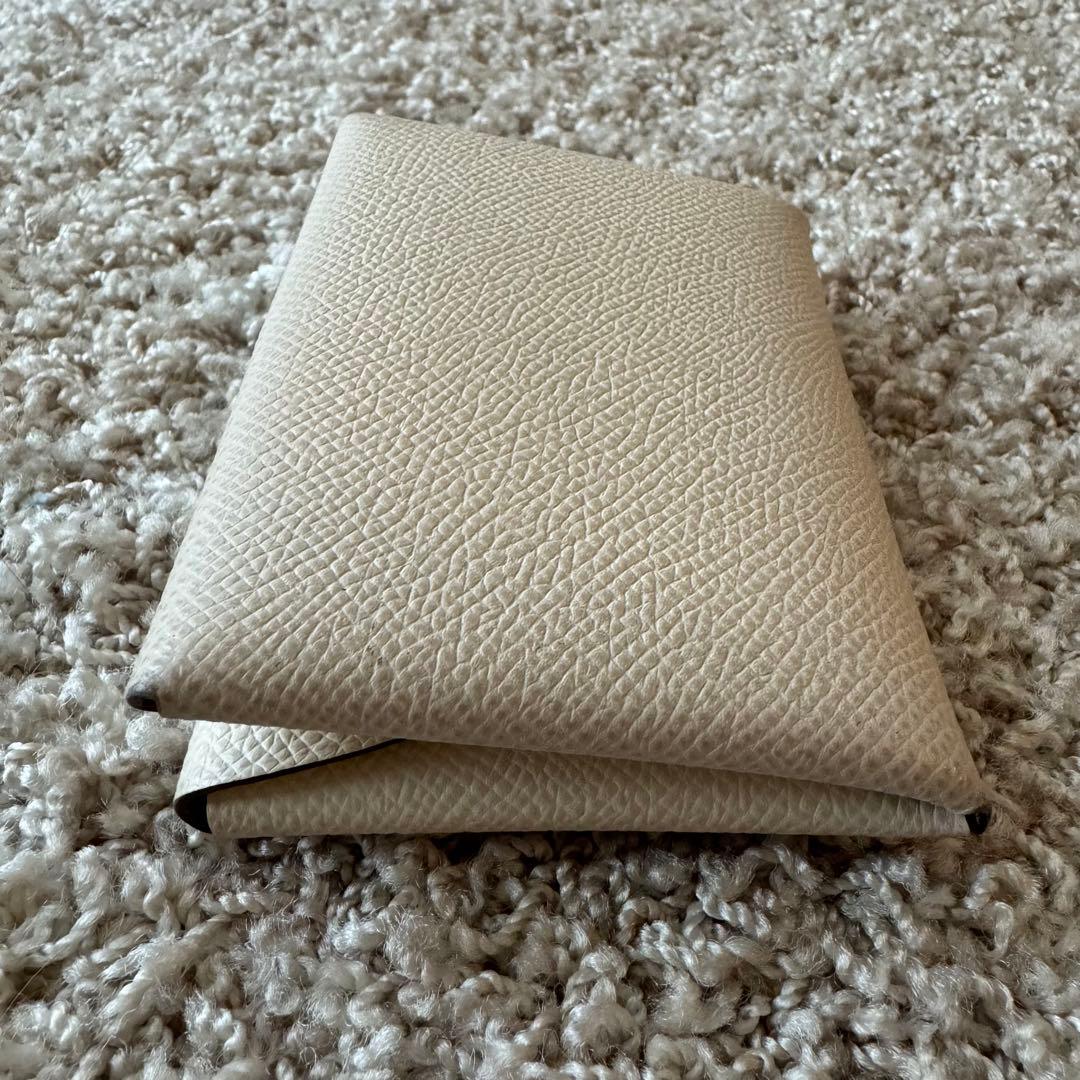 HERMES カルヴィ　デュオ　ヴェルソ　カードケース　名刺入れ　小銭入れ　財布