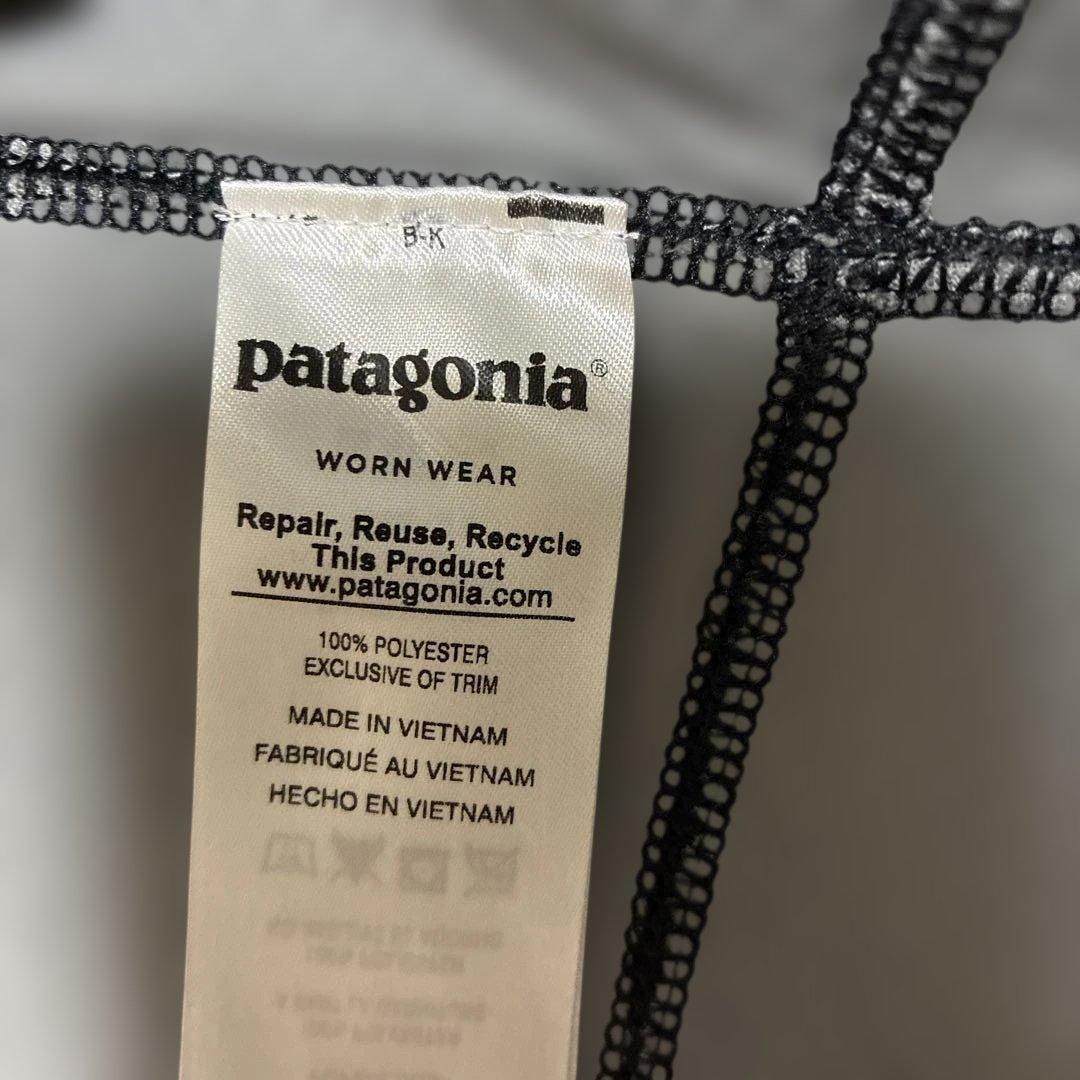 patagonia フリースベスト L 黒