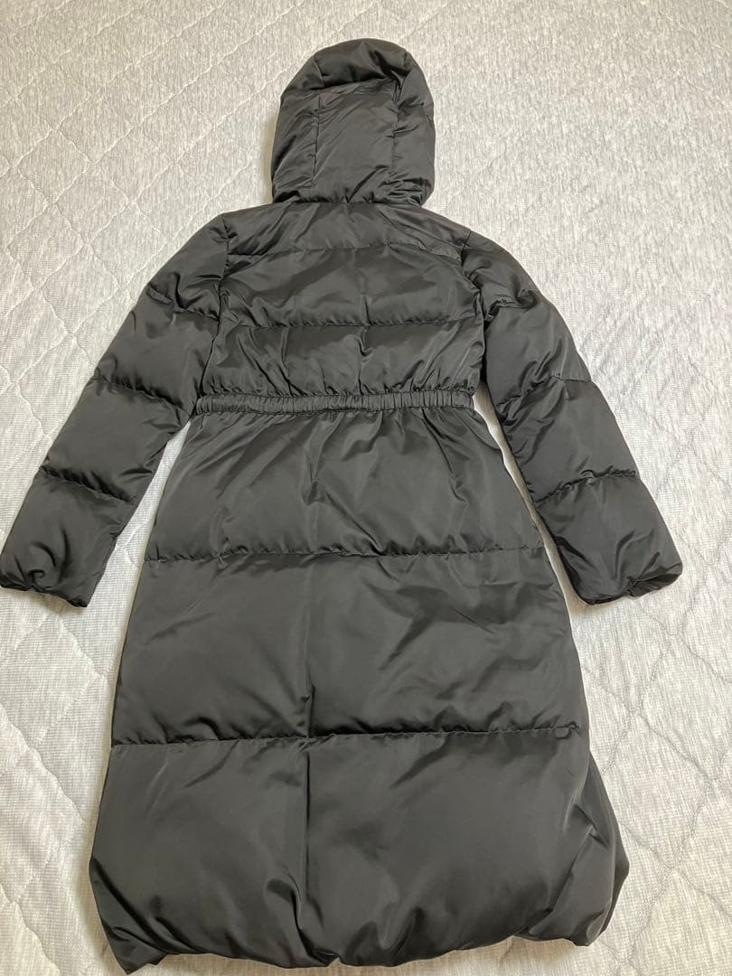 PROPORTION フード付きロングダウンジャケット ブラック