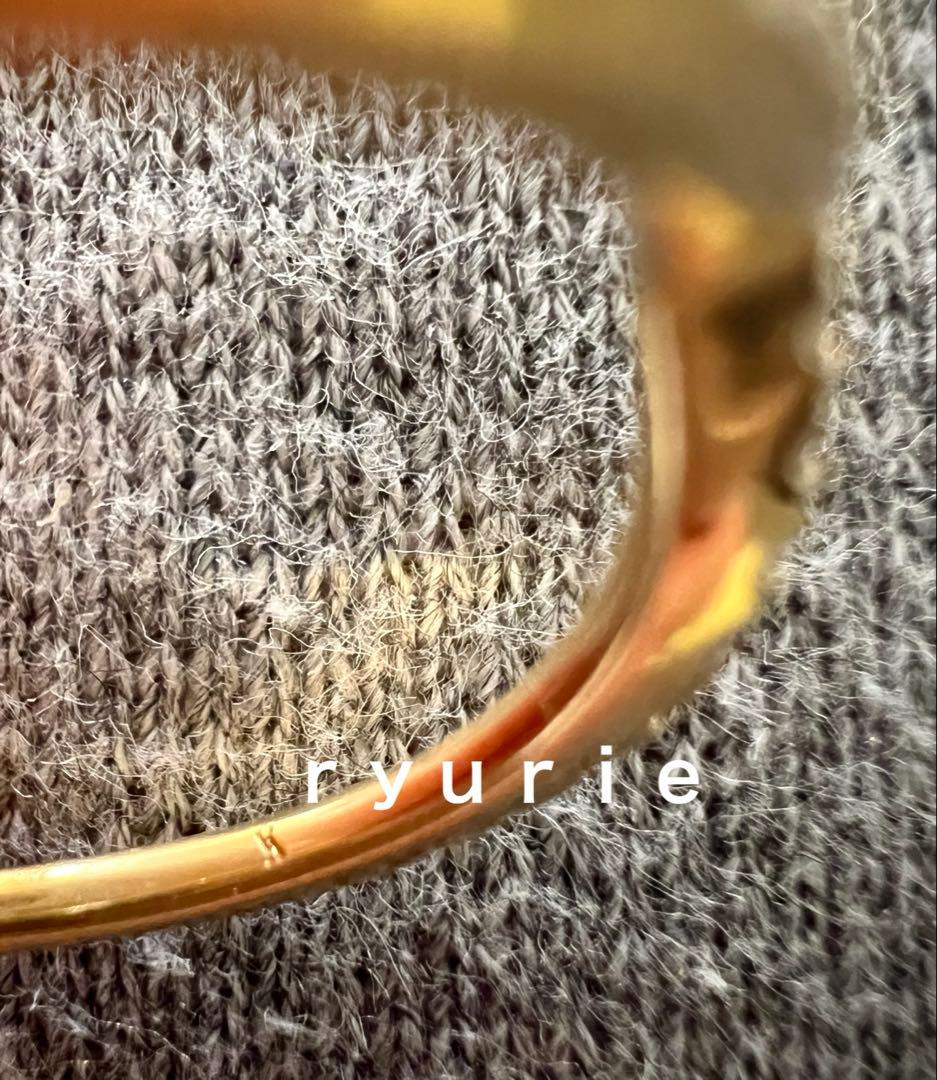 18金レディースヴァンドーム青山 ダイヤモンド V リング