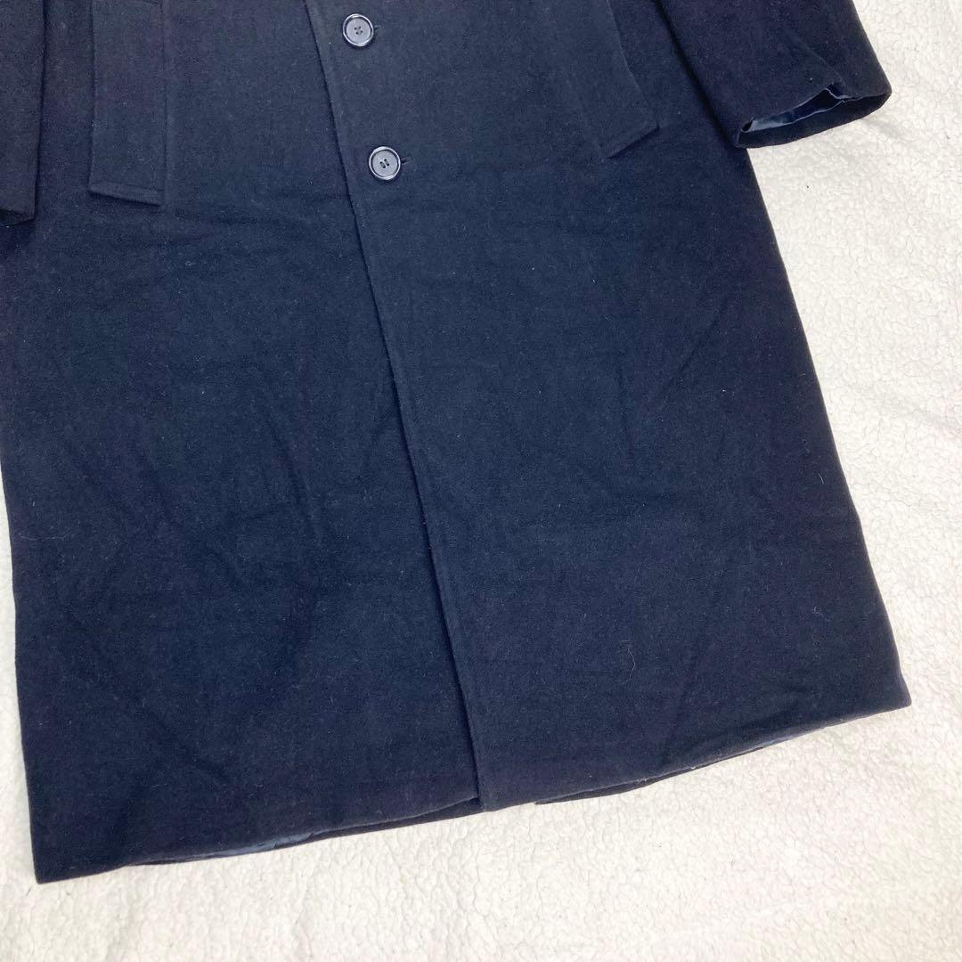 ラルフローレン イタリア製 LAMBSWOOL マキシ丈 チェスターコート L