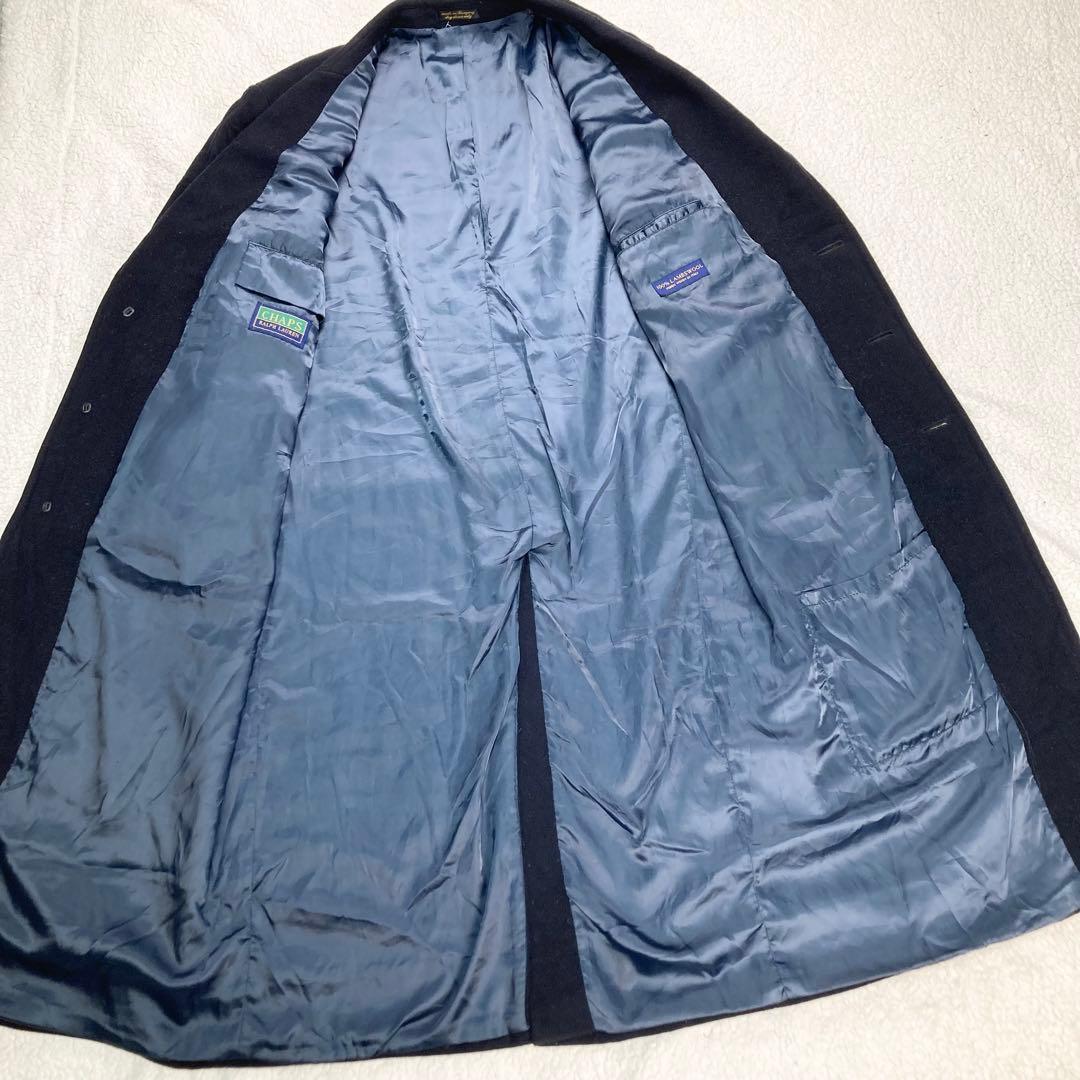 ラルフローレン イタリア製 LAMBSWOOL マキシ丈 チェスターコート L