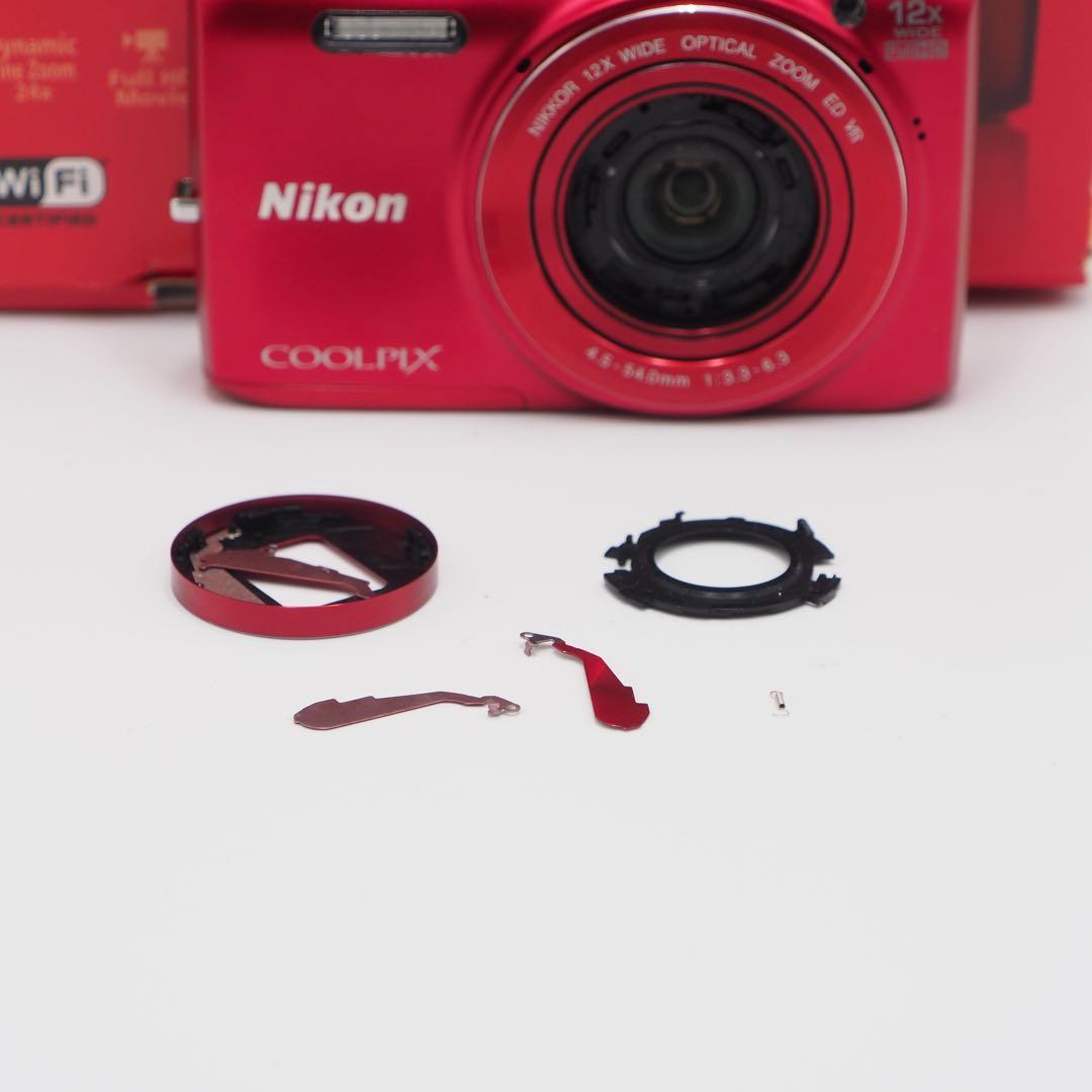 Nikon COOLPIX S6800 赤 ジャンク品 撮影は可能。