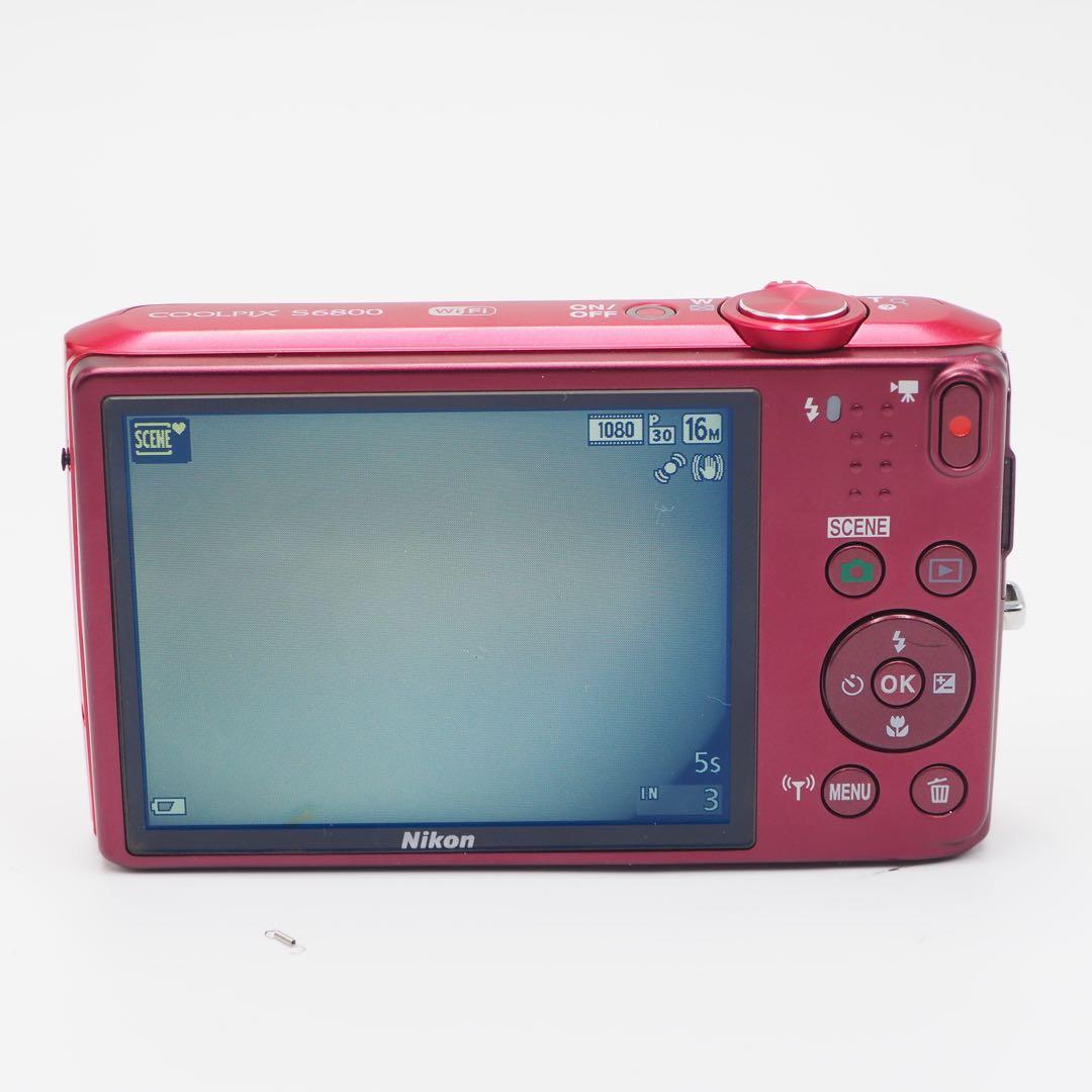 Nikon COOLPIX S6800 赤 ジャンク品 撮影は可能。