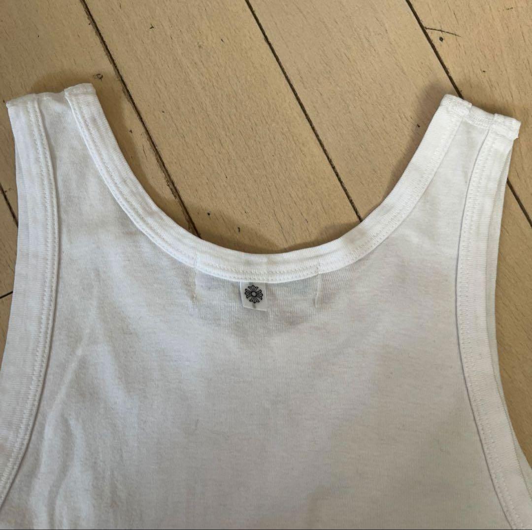クロムハーツ×グンゼ　ホワイトタンクトップ コットン　M