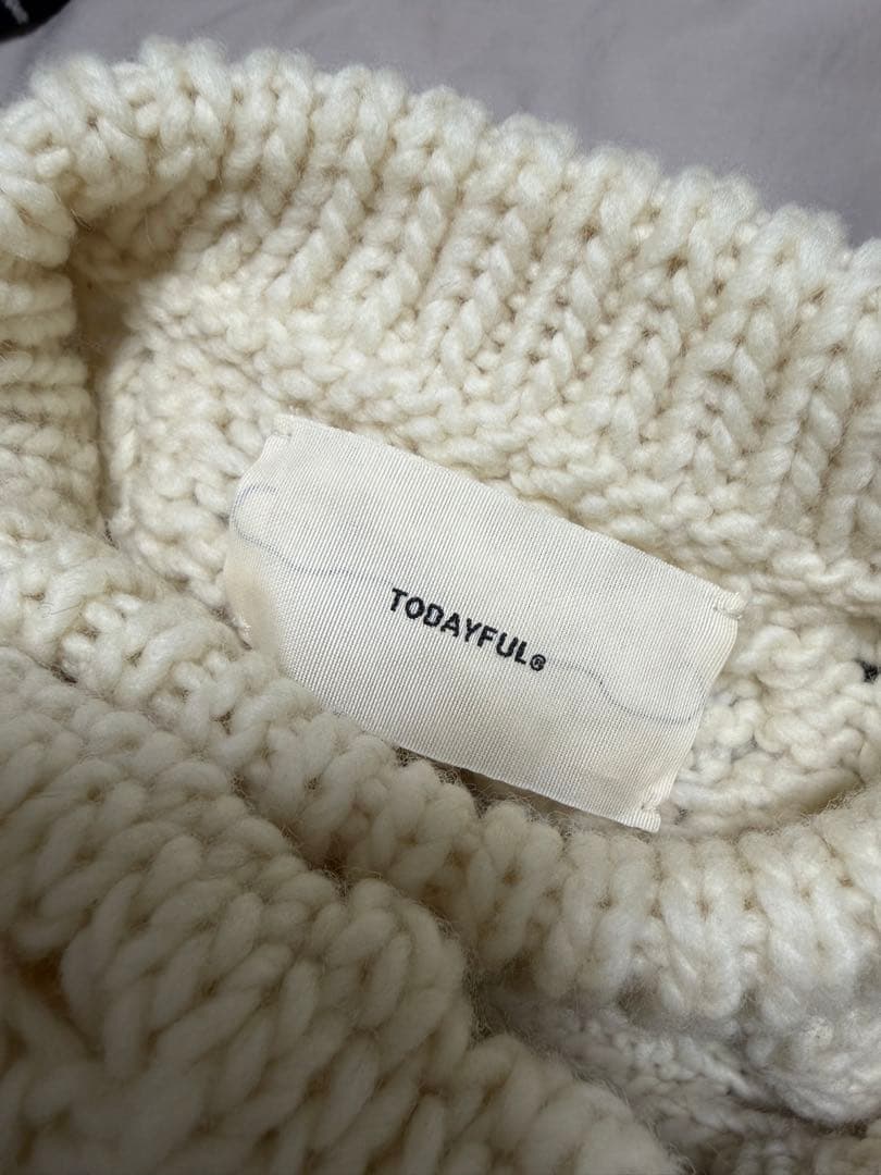 todayful パターンハンドニット