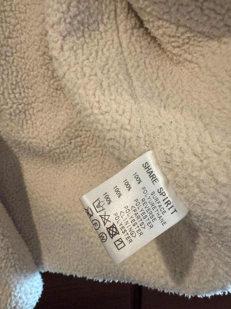 ブランドSHARESPIRIT グレー レザー シングルライダースジャケット