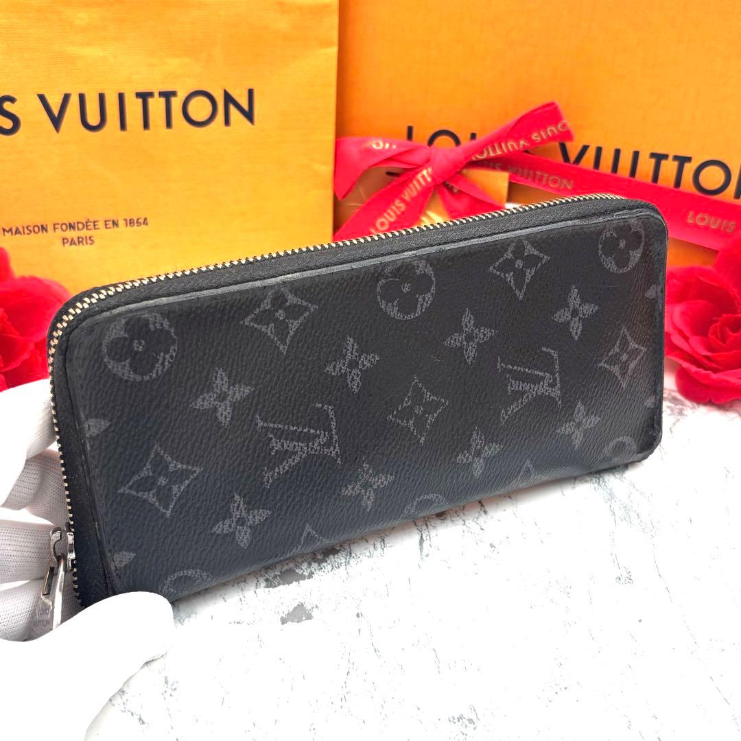 【極美品】 ルイヴィトン モノグラム エクリプス ヴェルティカル 長財布