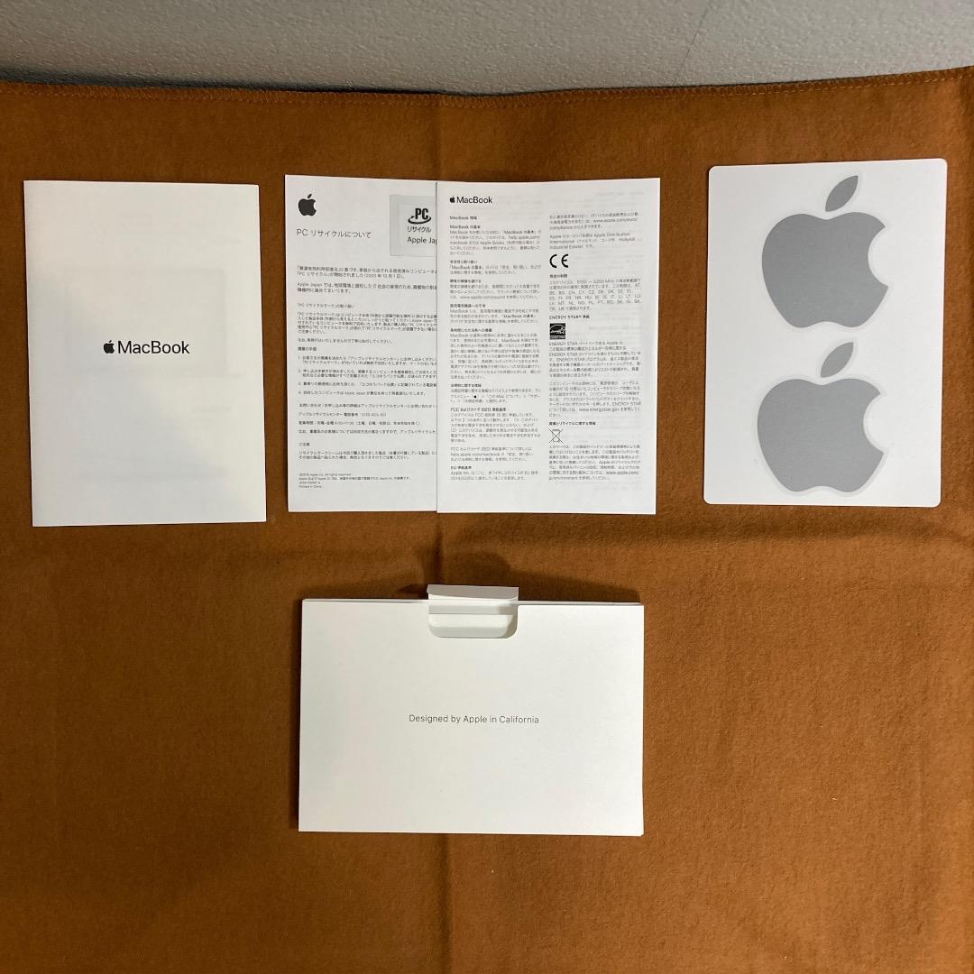 【美品】MacBook 12インチ 2017（充電回数75回）+レザースリーブ