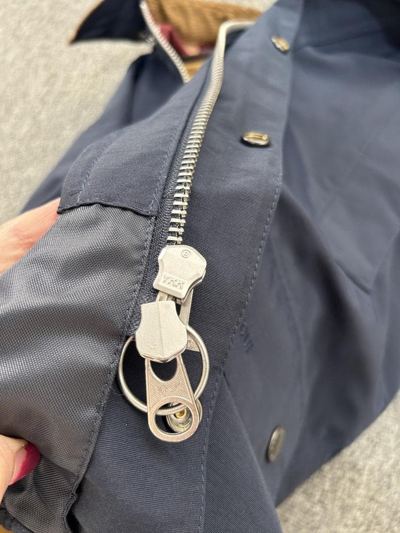 Barbour×noahネイビー ジャケット フリースライニング