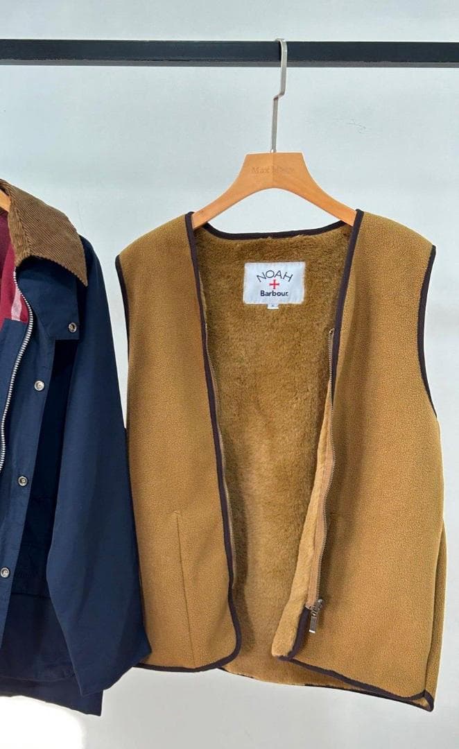 Barbour×noahネイビー ジャケット フリースライニング