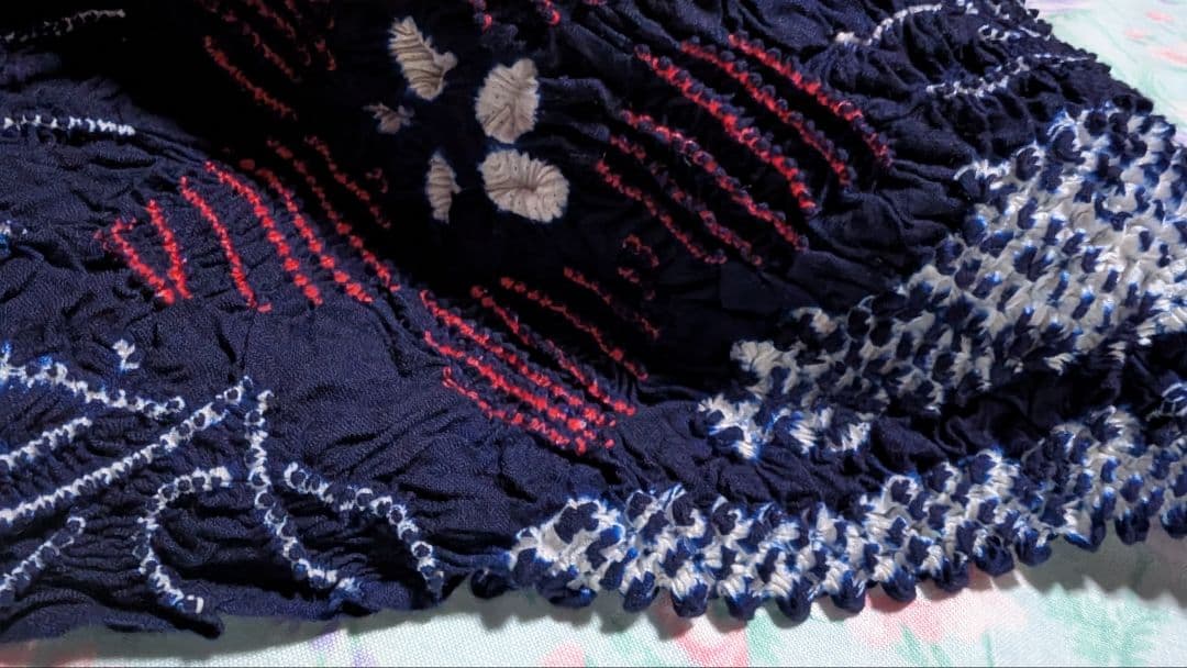 [０１]有松鳴海絞り浴衣/反物/新品未仕立て/藍染/純国産日本製/伝統工芸品