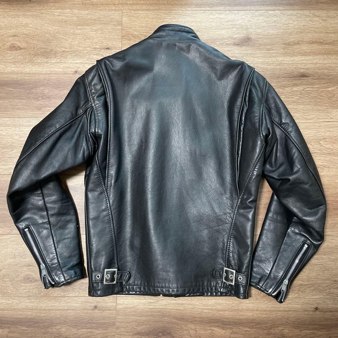 schott 641 レザーシングルライダースジャケット 34