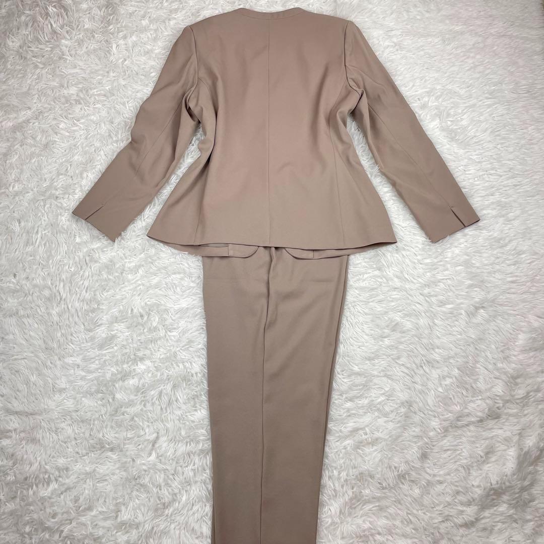 超極美品✨エイチケーワークスロンドン✨XL✨ノーカラーセットアップ✨セレモニー茶