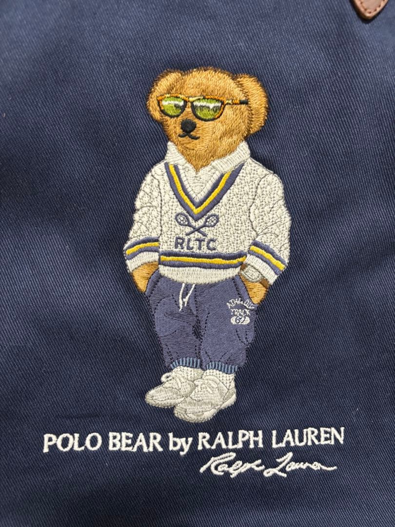 ポロ ラルフローレン トートバッグ ポロベアー ユニセックス ネイビー