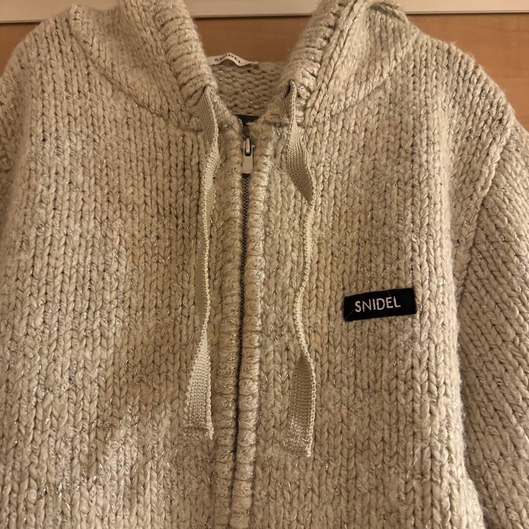【新品未使用】スナイデル/ロービングニットフーディー/IVR(アイボリー)