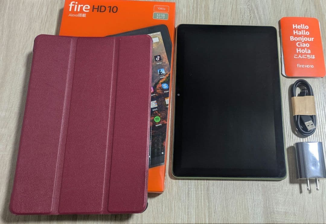 【値下げ】Amazon Fire HD10タブレット 32GB ケース付き