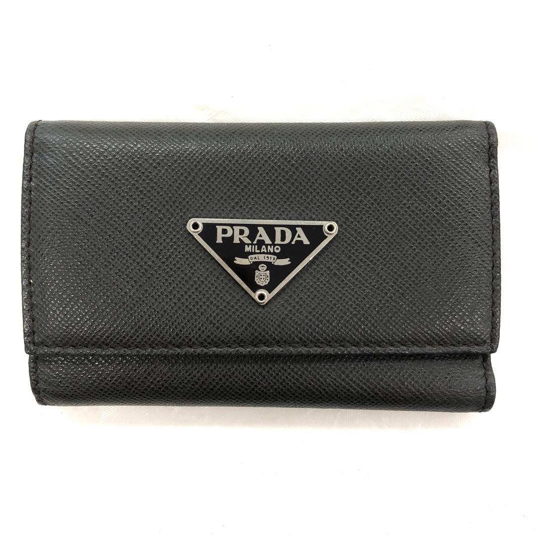 M11/014 PRADA プラダ 6連キーケース グレー