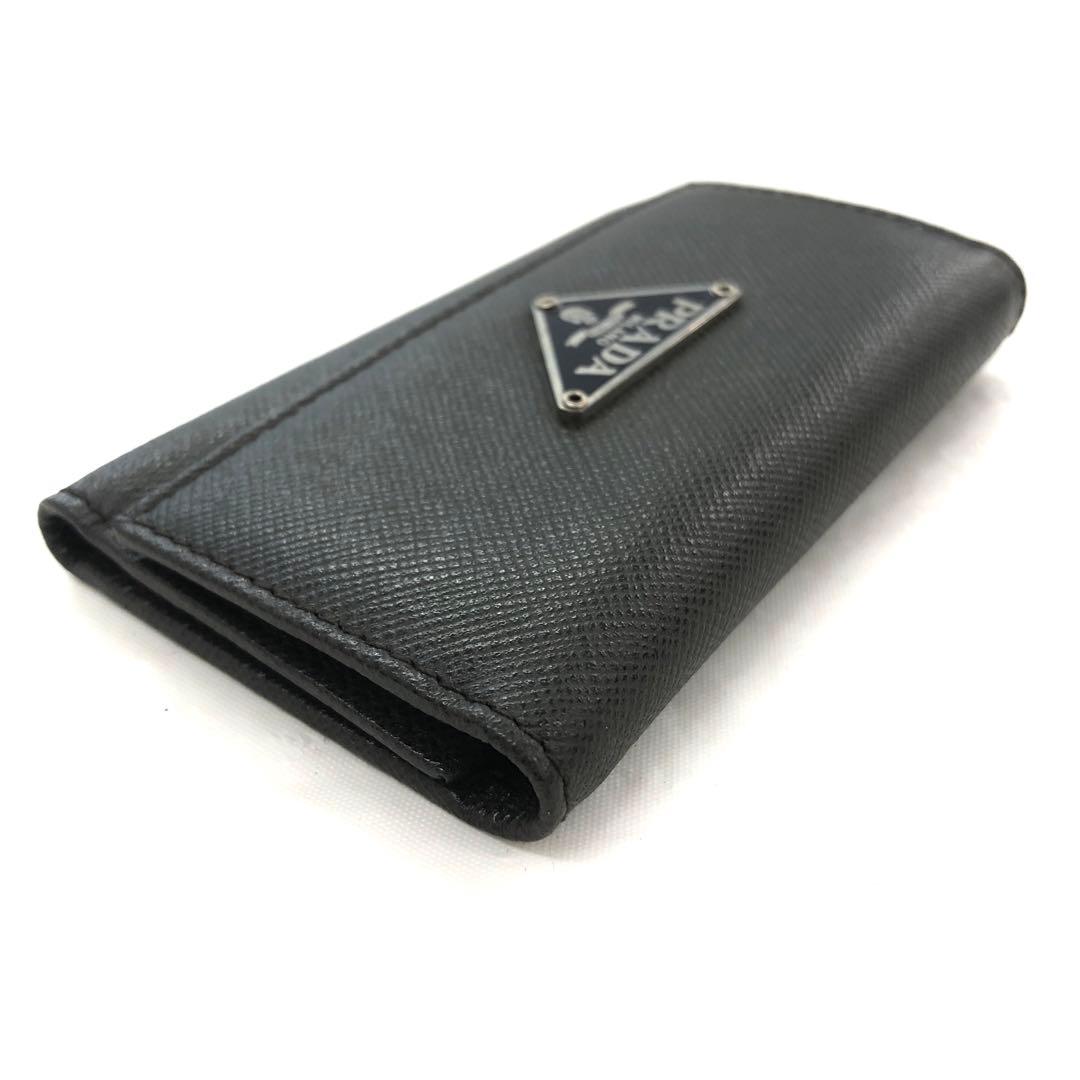 M11/014 PRADA プラダ 6連キーケース グレー