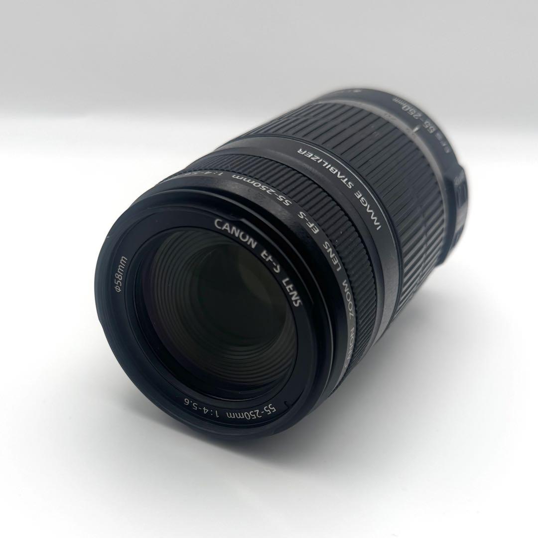 Canon キャノン 標準ズームレンズ EFS55-250mm カメラレンズ