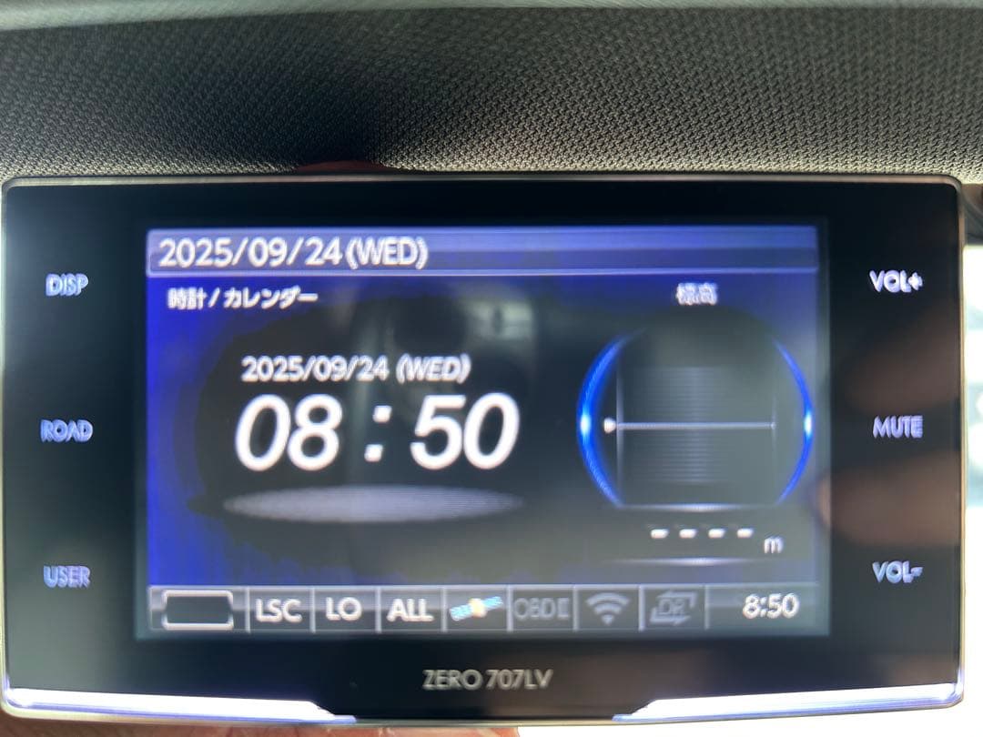 ZERO 707LV GPSレーダー探知機本体 リコール済み