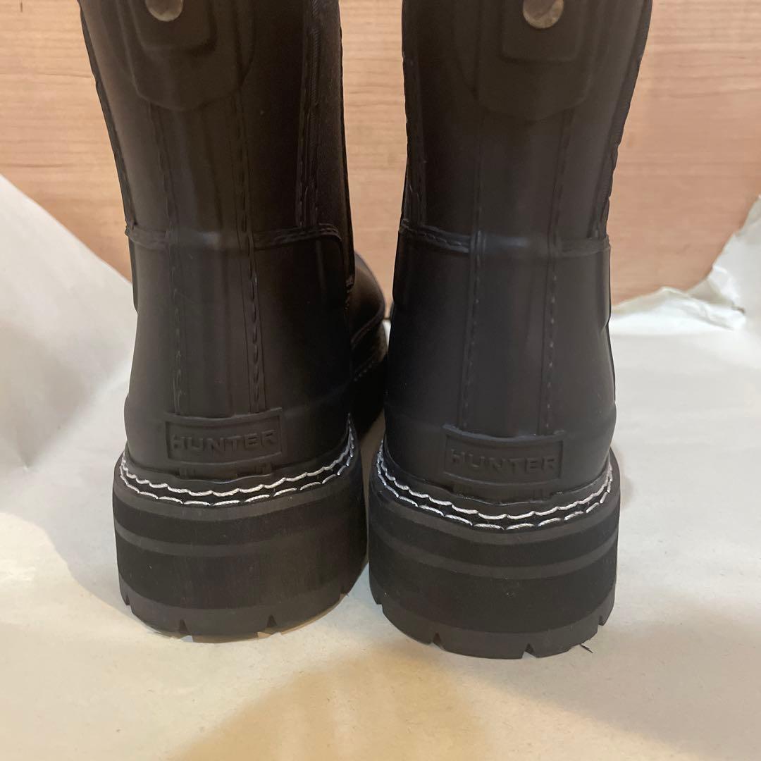 美品　HUNTER ハンター　リファインドステッチ チェルシーブーツ　黒　UK5