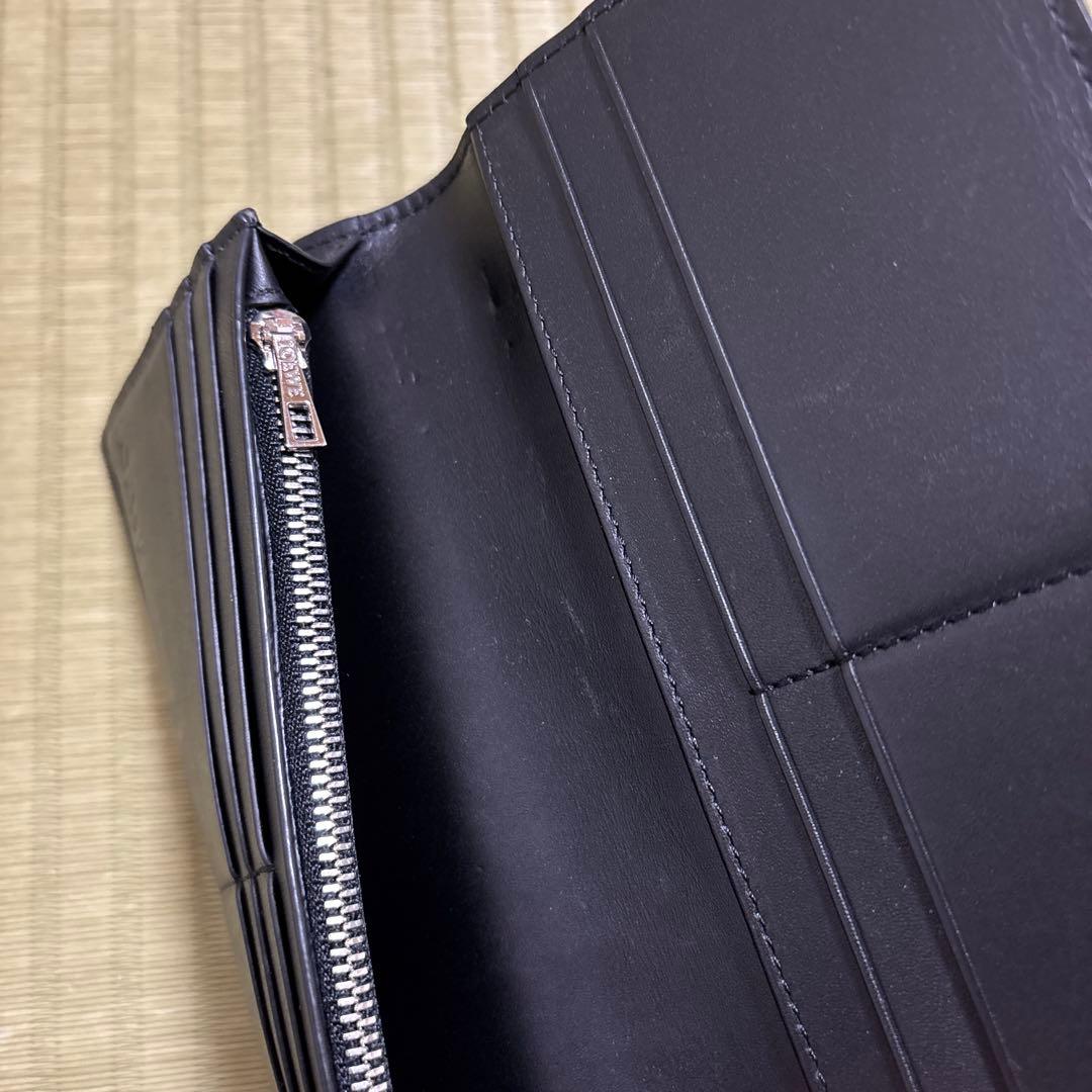 【中古】【値下げ】ロエベ　長財布　グレー