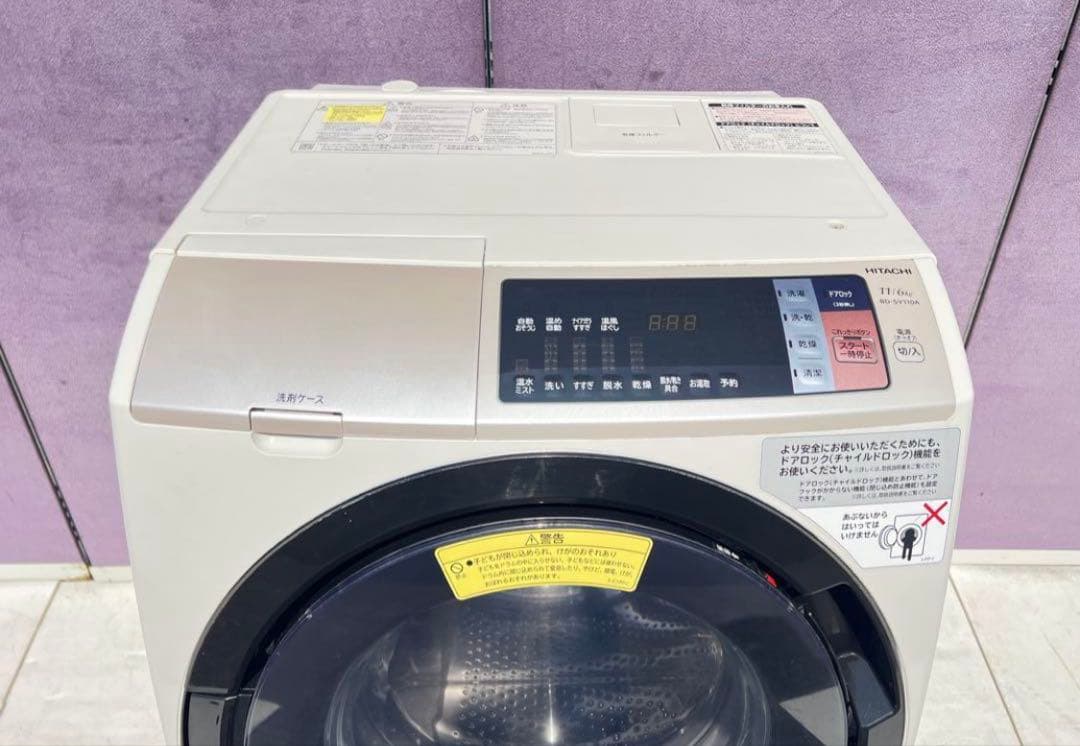 日立電気洗濯乾燥機 組込形BD- SV110AL 2017 年