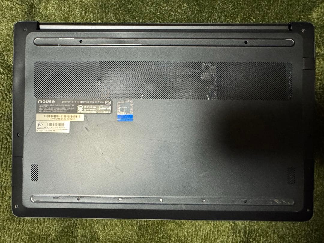 マウス　mouse ノートパソコン ※液晶映りません　i7 ACアダプタ