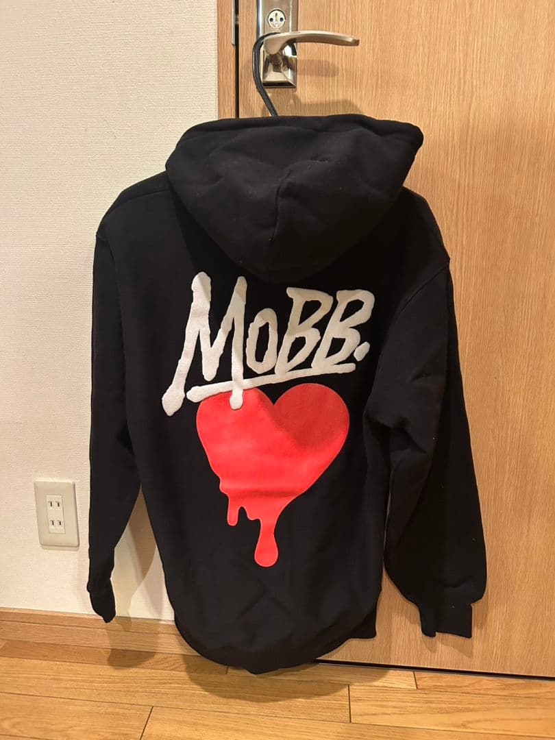 MOBB. ロゴデザイン パーカー Lサイズ 黒
