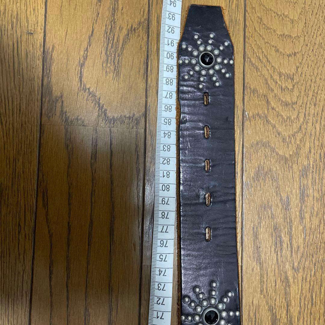 H T Cスタッズベルト　サイズ32 ブラック